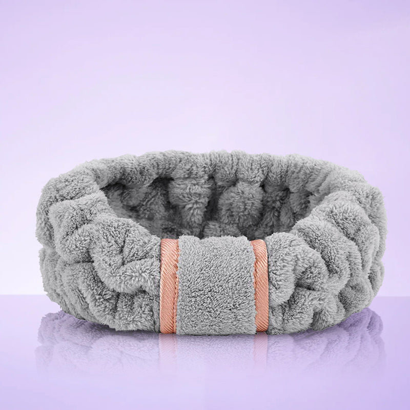 Grey Microfiber Spa Headband